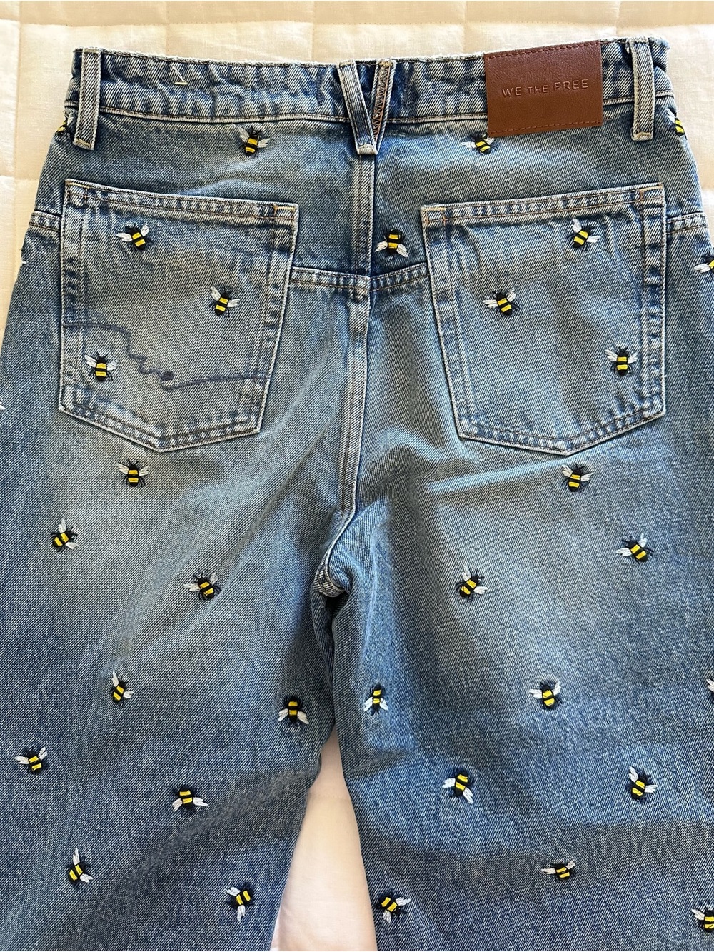 New Never Worn, We The Free Bee Barrel Jean Size 26 - Picture 4 of 7